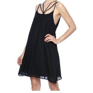 Love Riche NWT Little Black Mini Strappy Dress